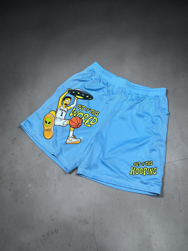 "Wemby Alien Out of This World" basketball shorts