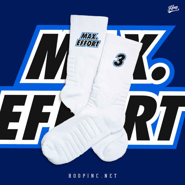 "MAX EFFORT" socks
