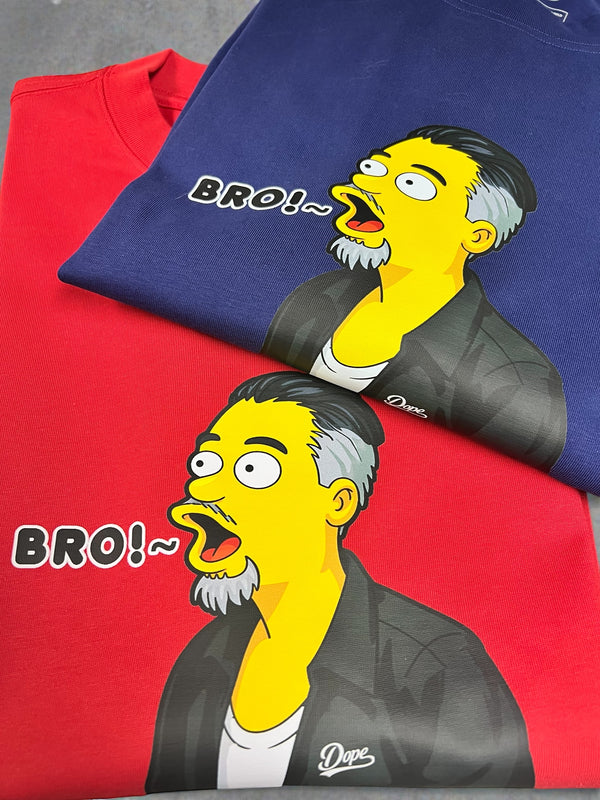 "BRO~" heavy weight tee
