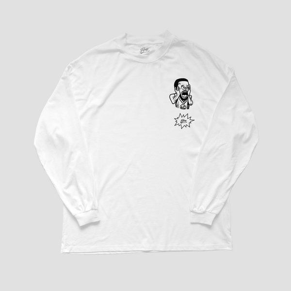 "WHAT HAVE I DONE?" long sleeve heavy weight cotton tee