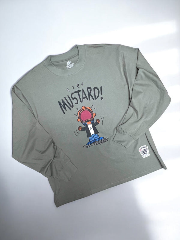 "Mustard! Lamar" Oversize Long sleeve tee