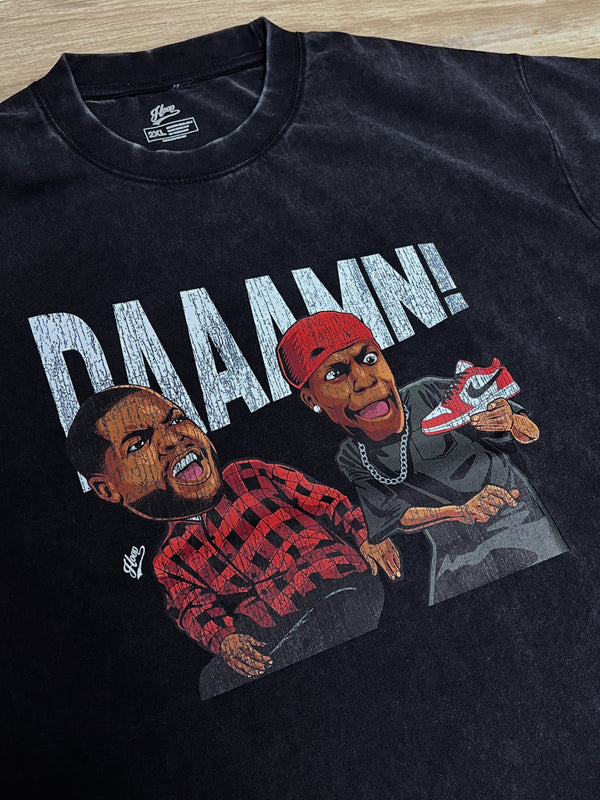 "Daaamn! AJ1 Chicago" Washed Tee