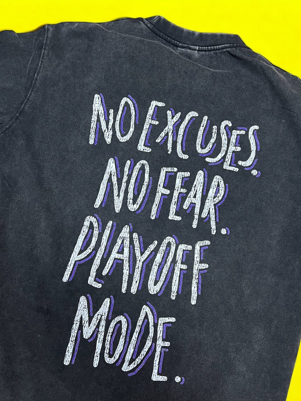 "Playoff Mode #77 Skull" Washed Tee