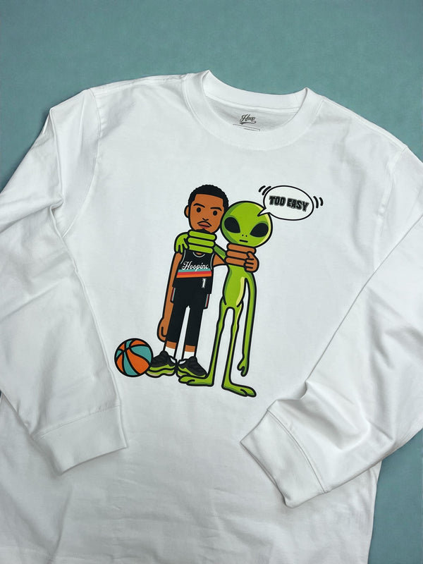 "Wemby Alien 2 Easy" long sleeve heavy weight tee