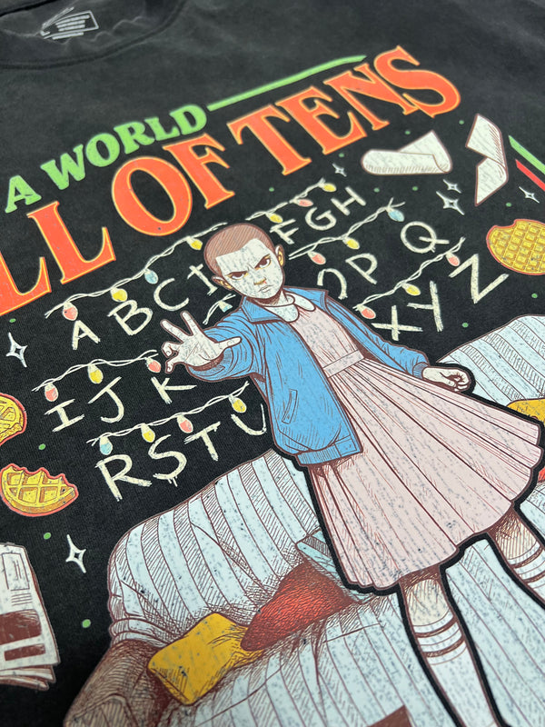 "Upside Down World - Eleven" Washed Tee