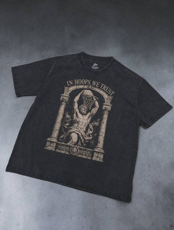 "In Hoops We Trust" Retro Washed Tee