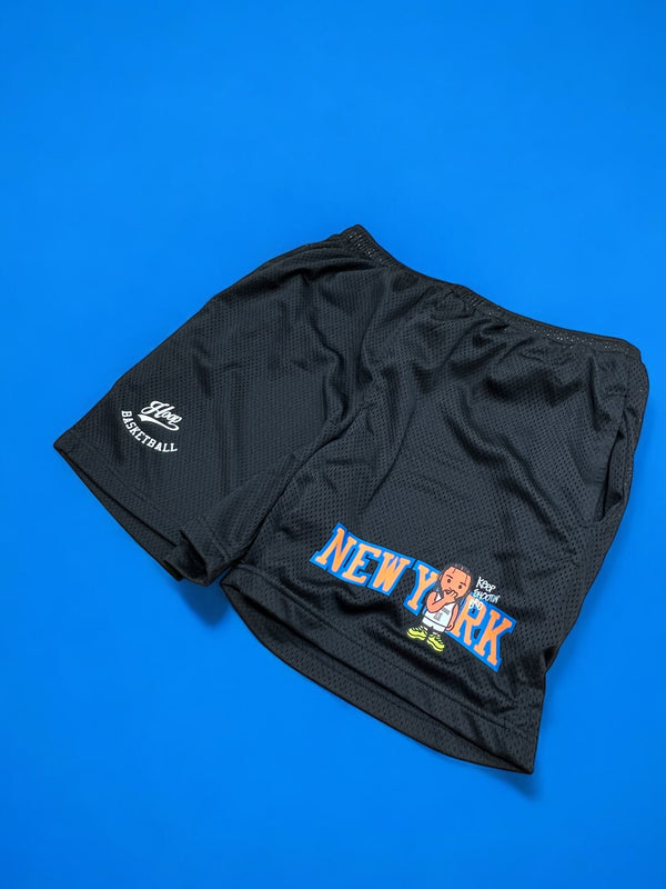 "NEW YORK" basketball shorts