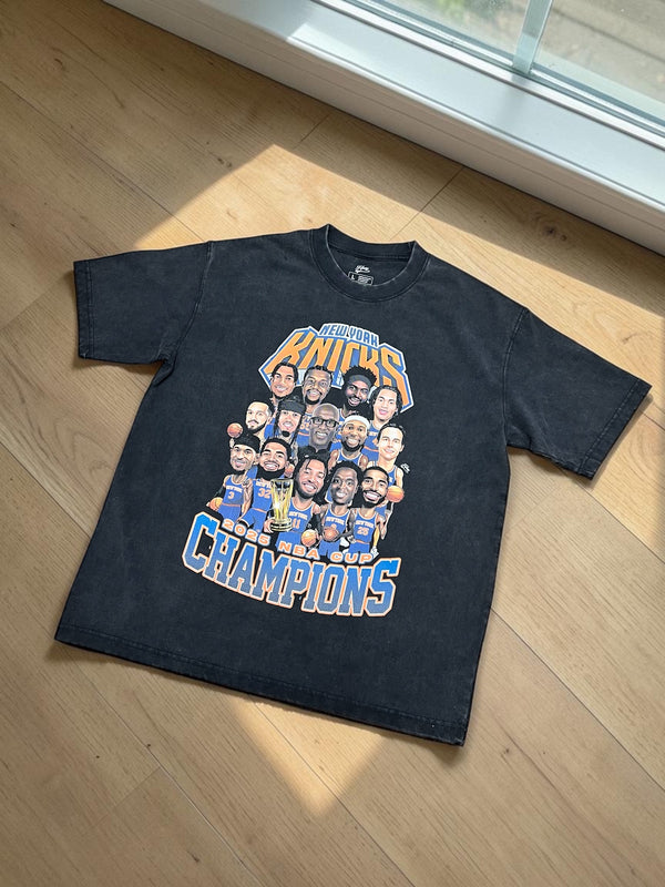 "NEW YORK CUP CHAMPION 2025" Washed Tee