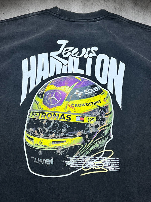 "F1 Racing - Hamilton Helmet 2024" Washed Tee