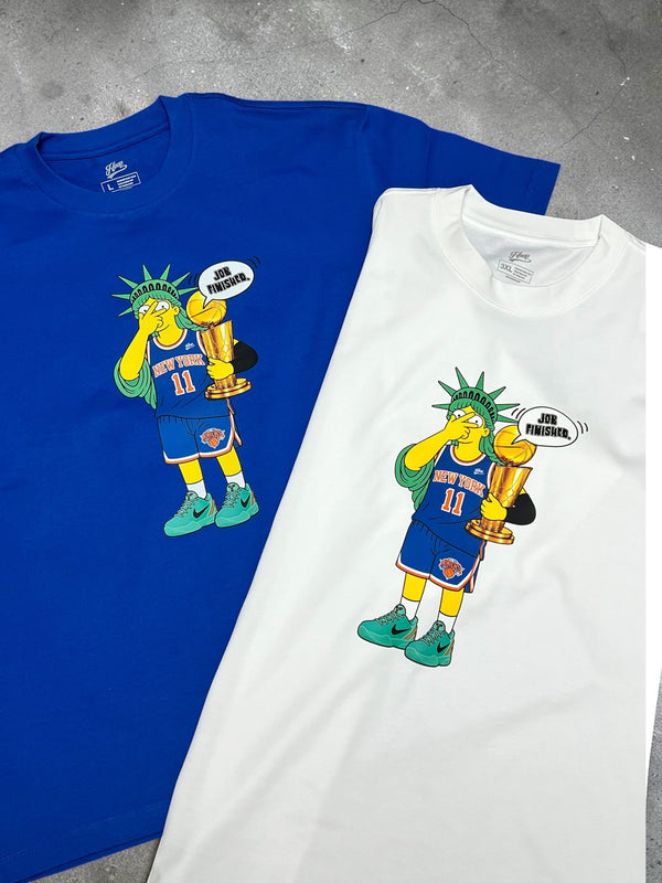 "NEW YORK JOB FINISHED 2026 CHAMPION" Heavy Weight Tee