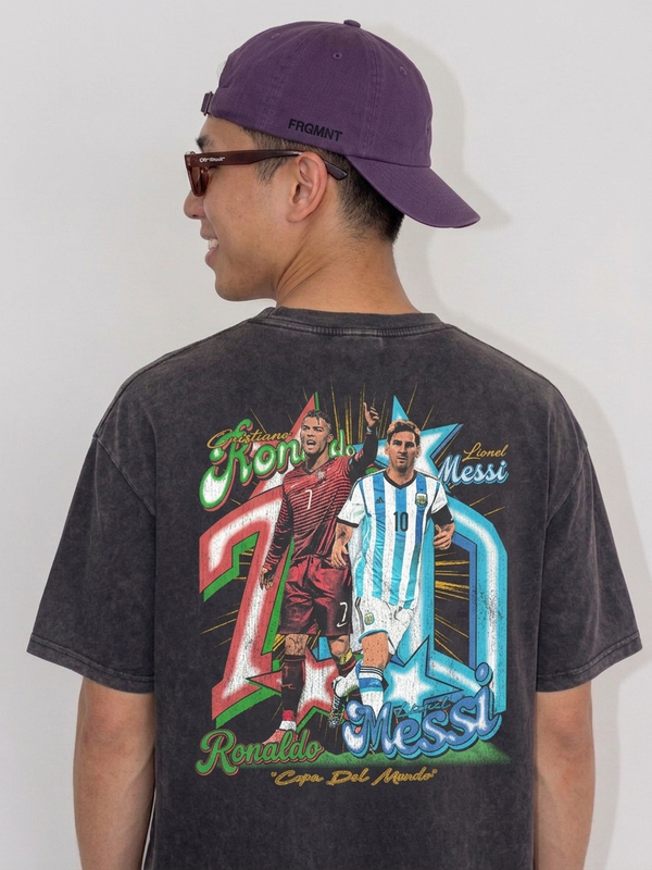 "CR7 Messi 2026 Last Dance" Washed Tee