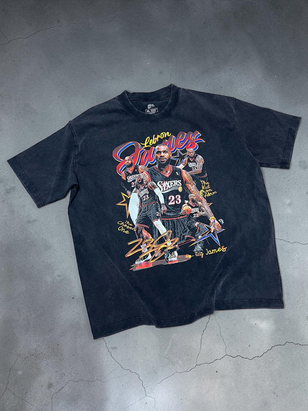 "Sixers Lebron Poster" Washed Tee