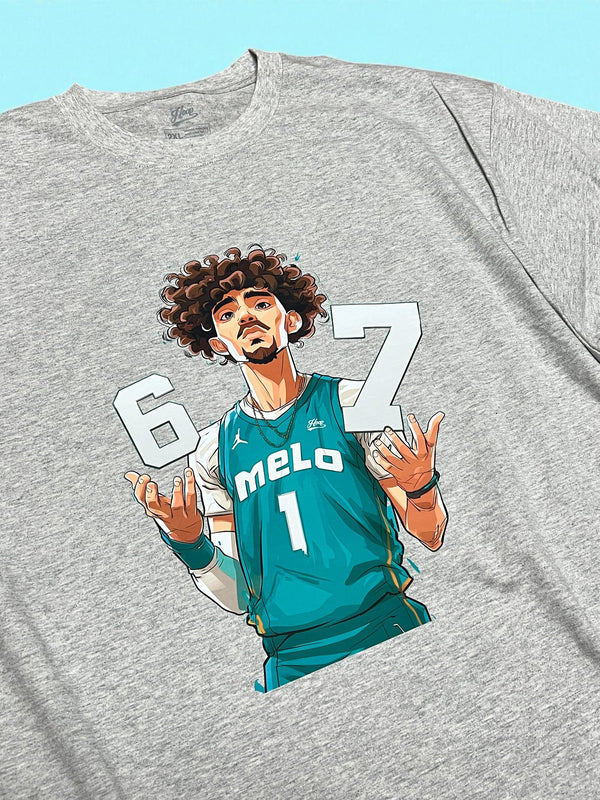 "MELO SIX SEVEN 67" heavy weight tee