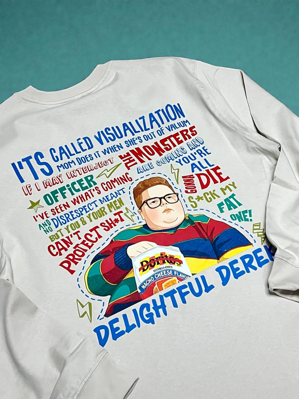 "Delightful Derek" long sleeve heavy weight tee