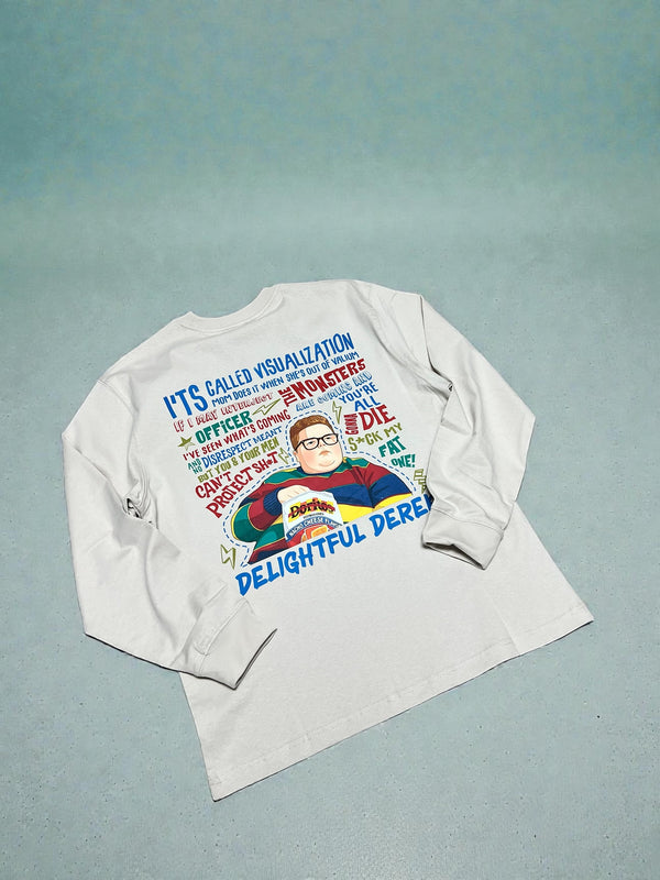 "Delightful Derek" long sleeve heavy weight tee