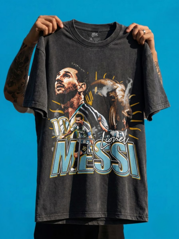 "Messi with the goat" Washed Tee