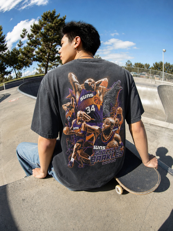 "Barkley vs Godzilla" Washed Tee