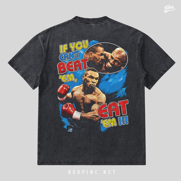 "Vintage style - If you can't beat them, Eat them" Washed Tee