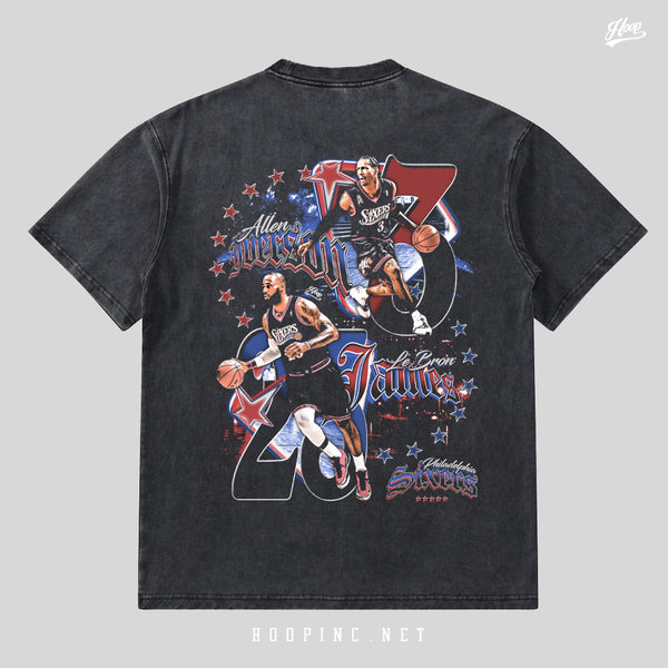 "Sixers The King and The Answer" Washed Tee