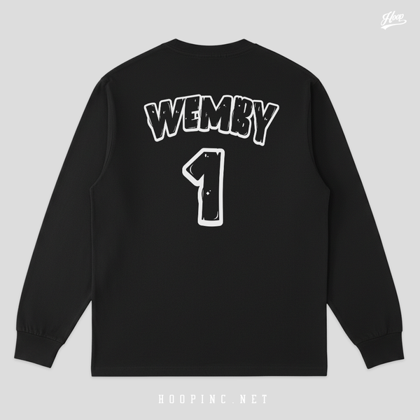 "Wemby Alien 2 Easy" long sleeve heavy weight tee