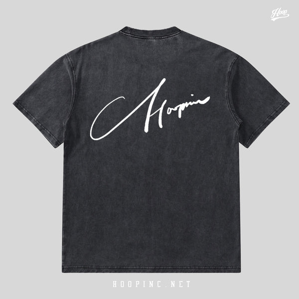 "Hoopinc Racer Bear" Retro Washed Tee