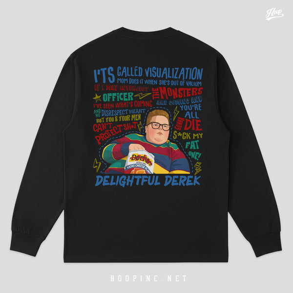 "Delightful Derek" long sleeve heavy weight tee