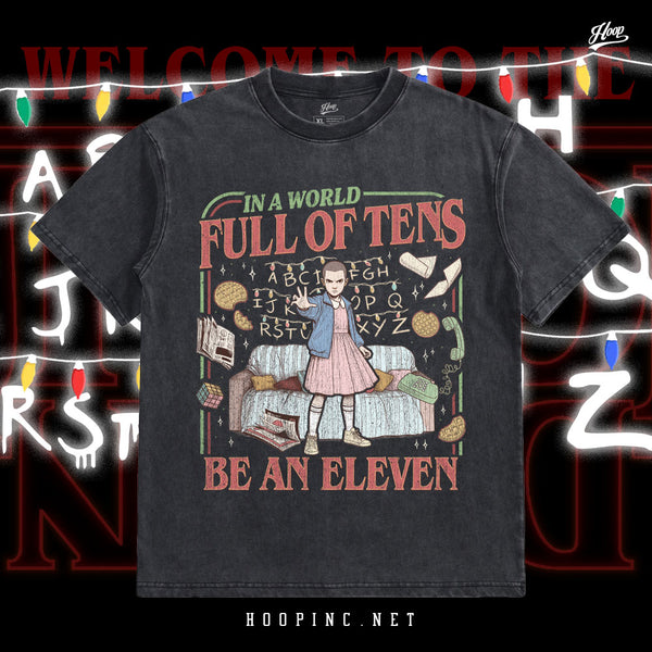 "Upside Down World - Eleven" Washed Tee