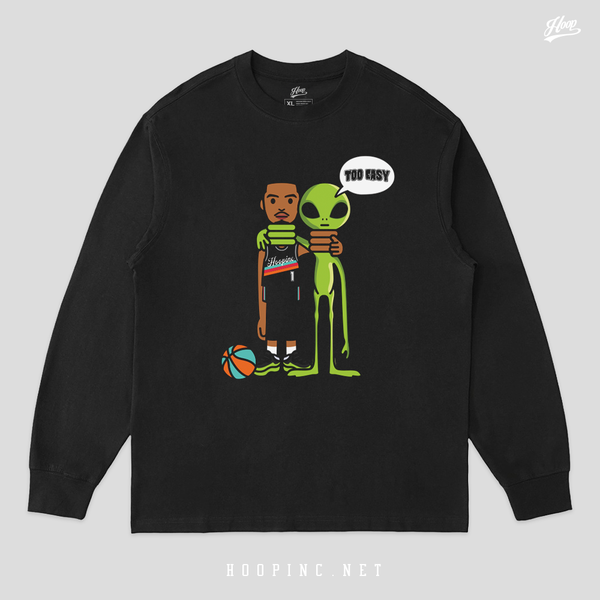 "Wemby Alien 2 Easy" long sleeve heavy weight tee