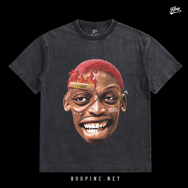 "Crazy Head - Bad Boy Rodman" Washed Tee
