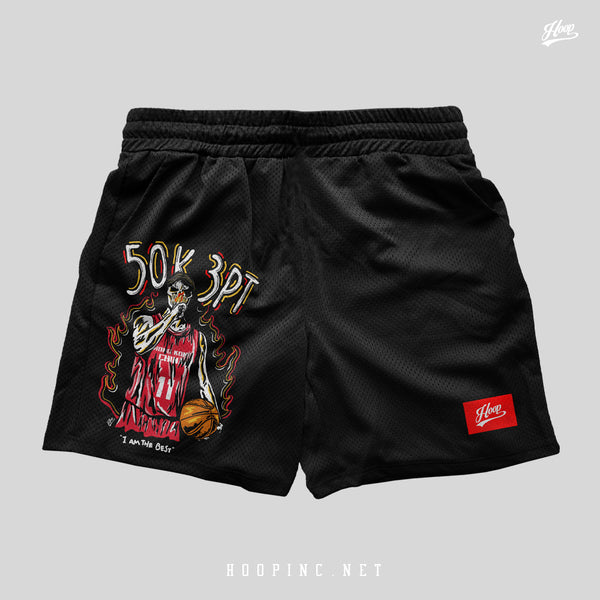 "吳委峻 50K 3PT RED" basketball shorts