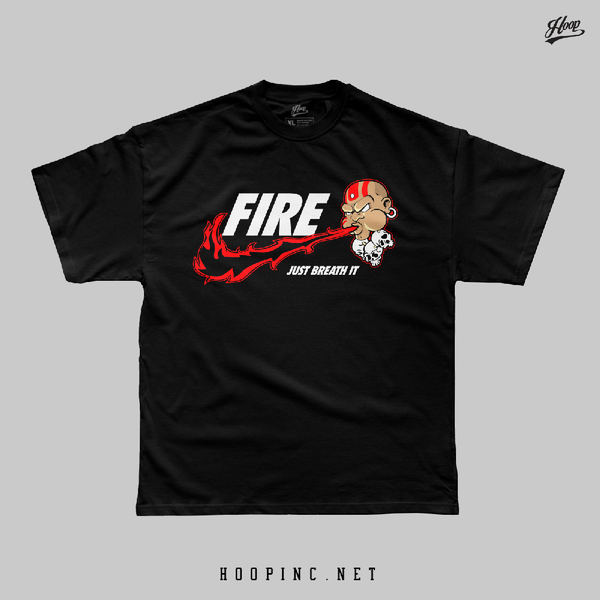 "BREATH FIRE" heavy weight tee