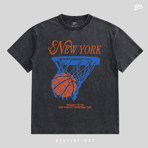 "NEW YORK BASKETBALL" Washed Tee