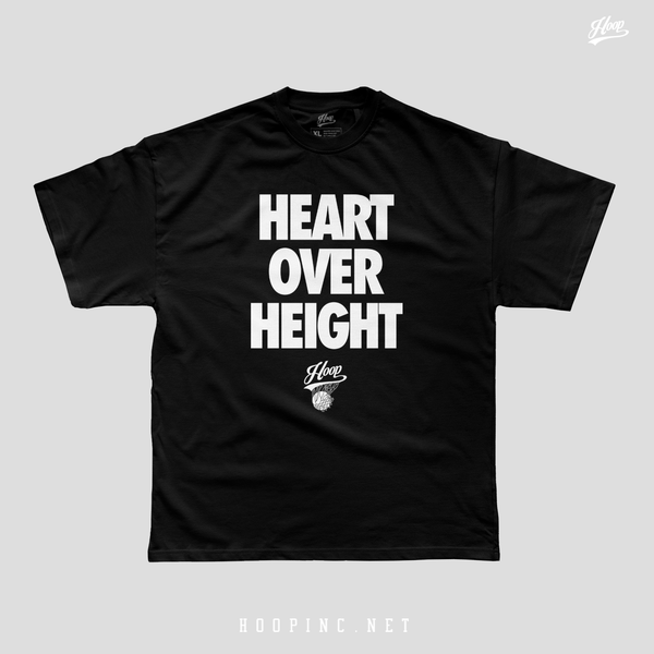 "HEART OVER HEIGHT" Heavy Weight Tee