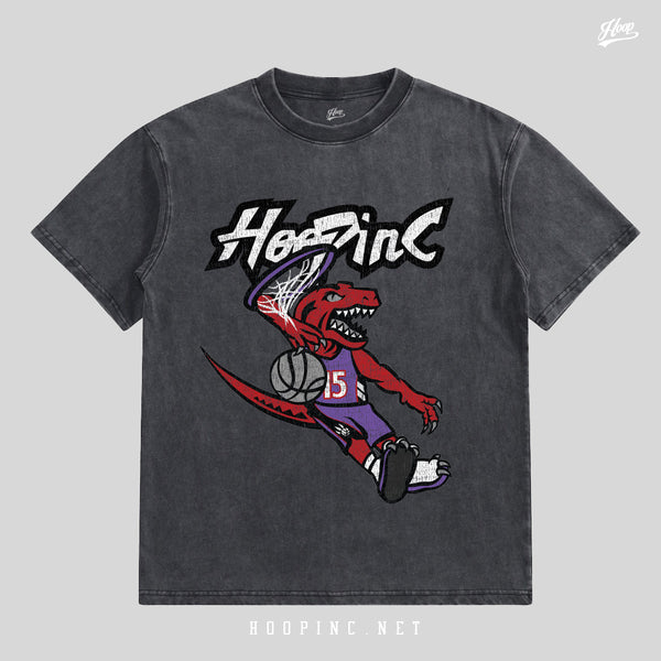 "HOOPINC RAPTORS" Washed Tee