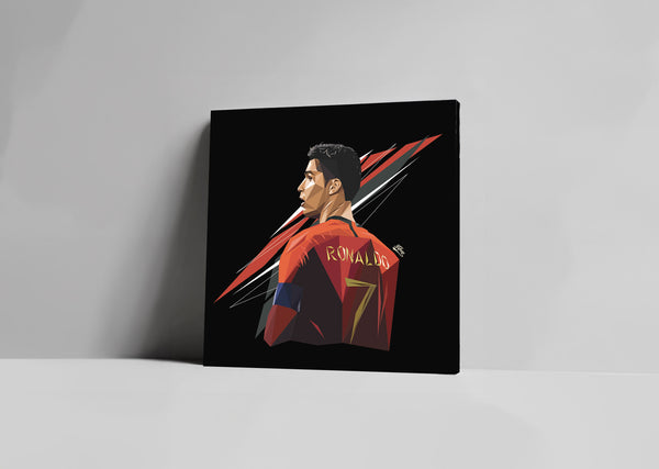 "CR7" square canvas