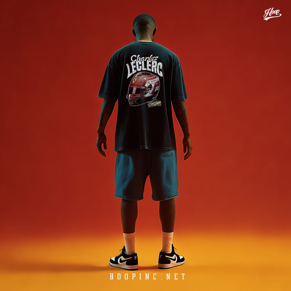 "F1 Racing - Leclerc Helmet" Washed Tee