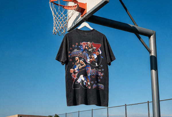 "Sixers The King and The Answer" Washed Tee