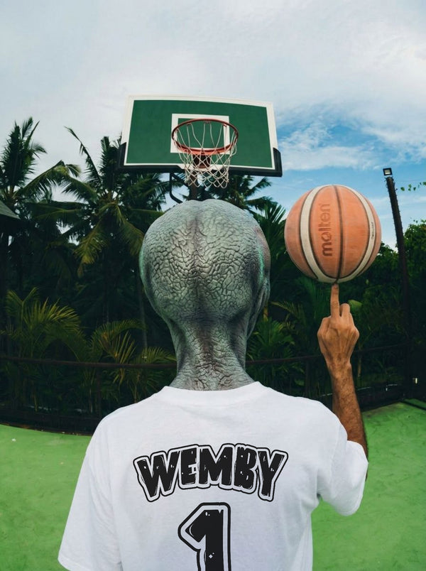"Wemby Alien 2 Easy" heavy weight tee