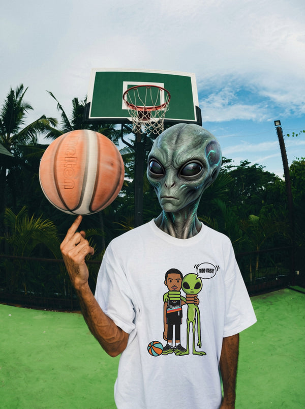 "Wemby Alien 2 Easy" heavy weight tee