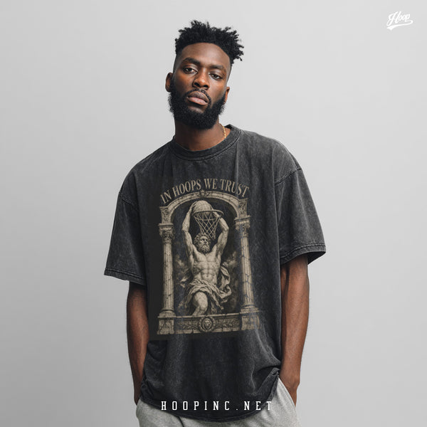 "In Hoops We Trust" Retro Washed Tee