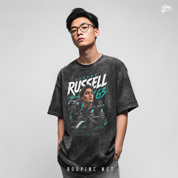 "F1 Racing - Russell Poster" Washed Tee