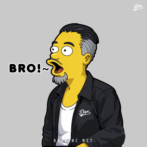 "BRO~" heavy weight tee