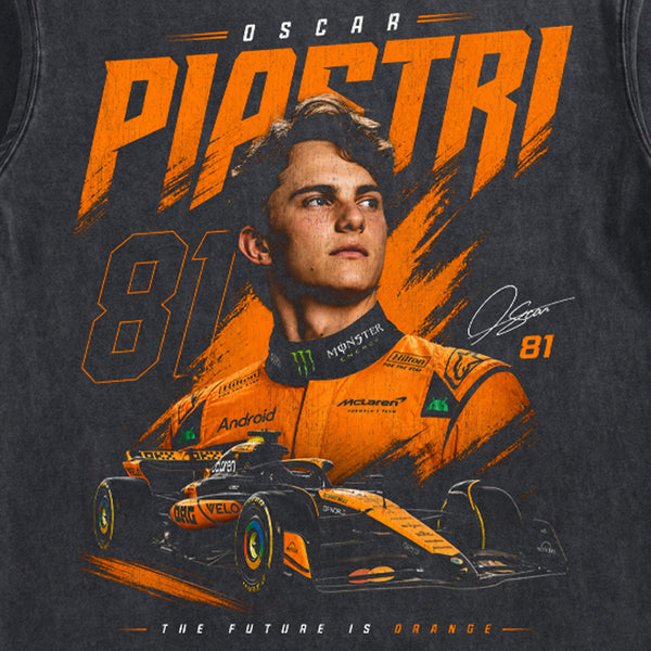 "F1 Racing - Piastri Poster" Washed Tee