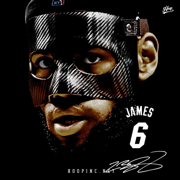 "Masked Bron" Practice Jersey