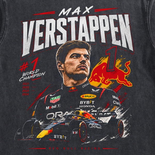 "F1 Racing - Verstappen Poster" Washed Tee