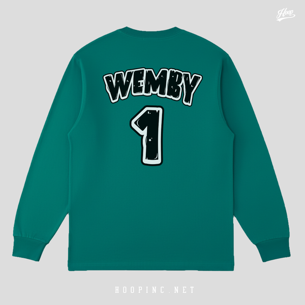 "Wemby Alien 2 Easy" long sleeve heavy weight tee