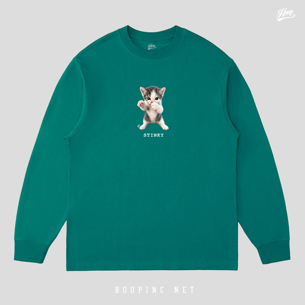 "Stinky Cat" long sleeve heavy weight tee