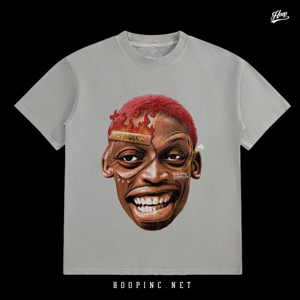 "Crazy Head - Bad Boy Rodman" Washed Tee