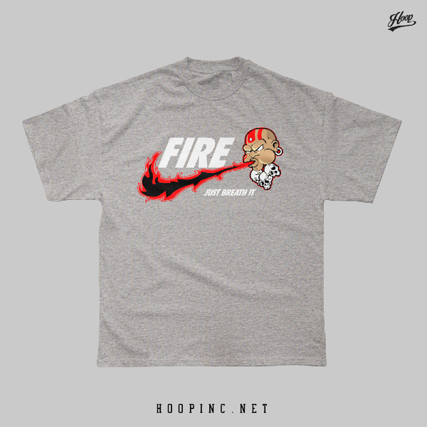 "BREATH FIRE" heavy weight tee