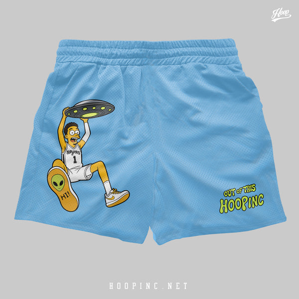 "Wemby Alien Out of This World" basketball shorts